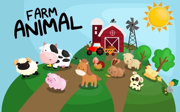 Animaux de ferme — Image vectorielle