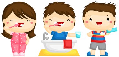 Çocuklar diş fırçası