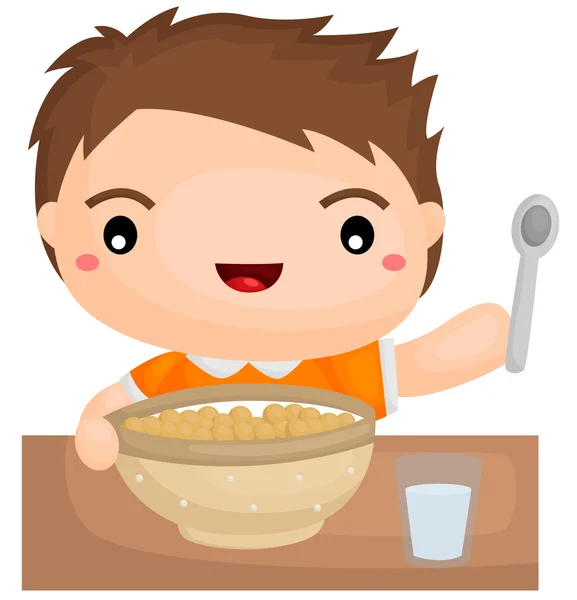 Cereal para pequeno-almoço —  Vetores de Stock