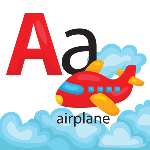 A pour Avion — Image vectorielle