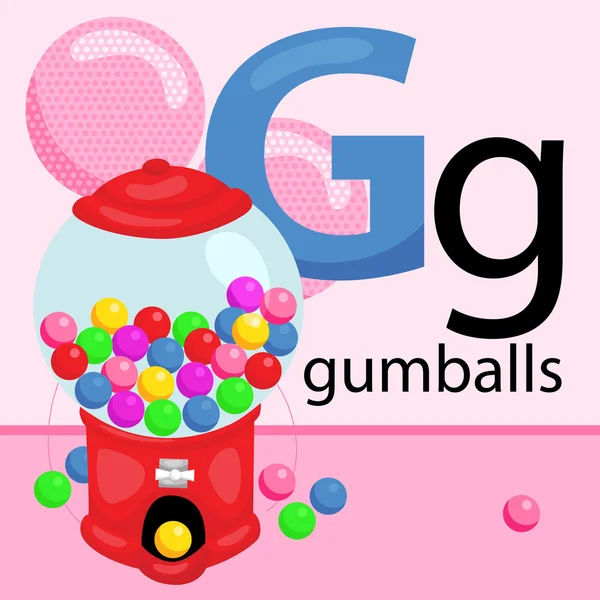 G dla Gumball — Wektor stockowy