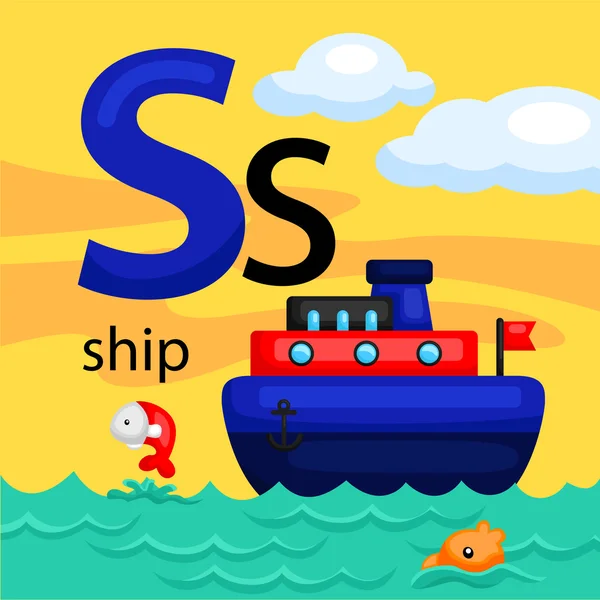 S for Ship — Stock vektor