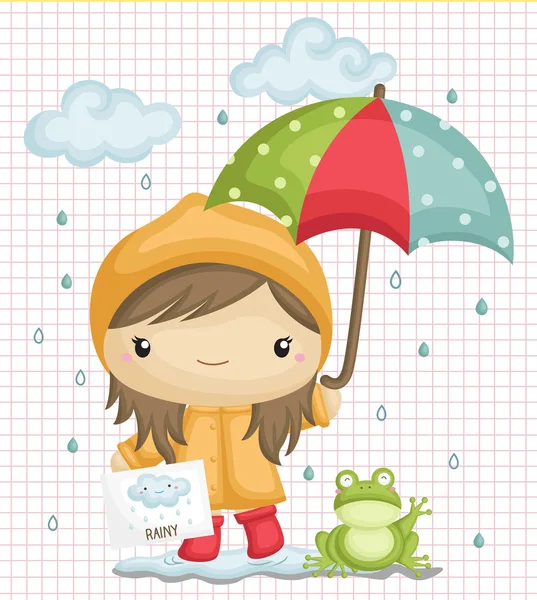 Rainy Weather — Stock Vector