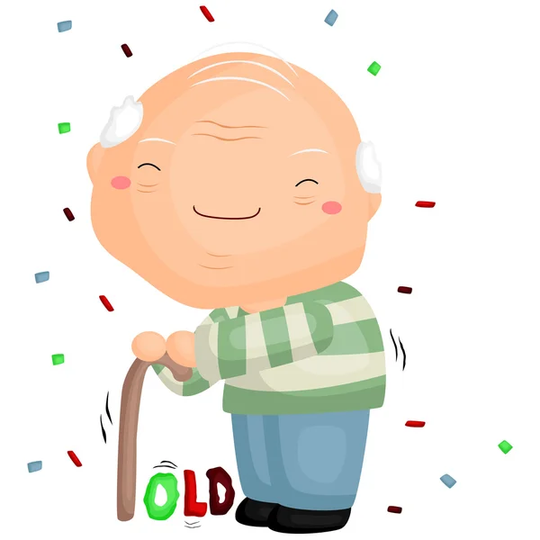 Old Age — Stock Vector