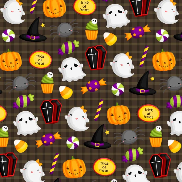 Fond mignon Halloween — Image vectorielle
