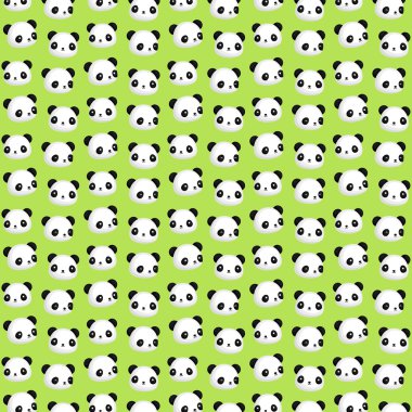 Panda kafa arka plan desen