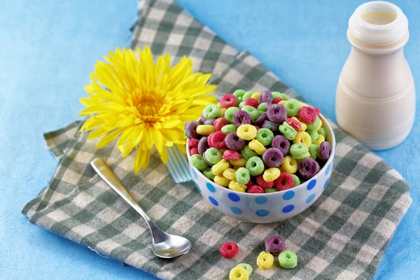 Colorful breakfast cereals — Stock Photo, Image