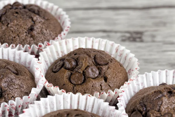 Hausgemachte Chocolate Chip Muffins — Stockfoto