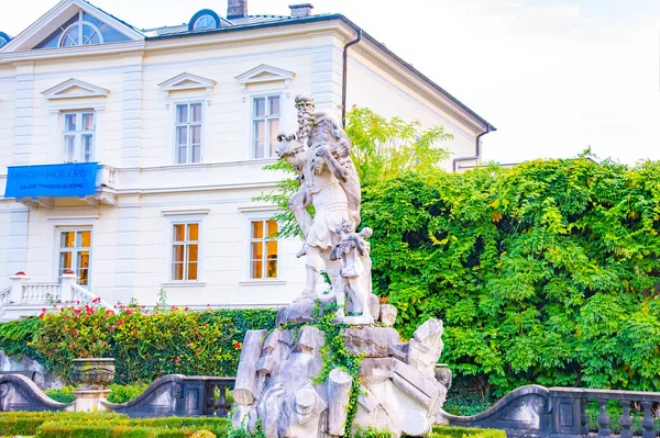 Каменная Статуя Саду Мирабель Зальцбурге Австрия Октября 2016 — стоковое фото