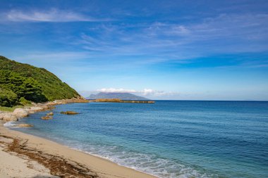 Yakushima Adası, Kagoshima Japonya 'da güzel bir sahil.