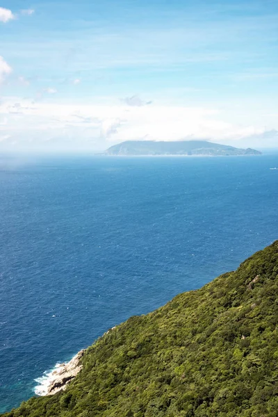 Вид Острів Якусіма Скелястий Берег Схил Пагорба Префектура Каґосіма Японія — стокове фото