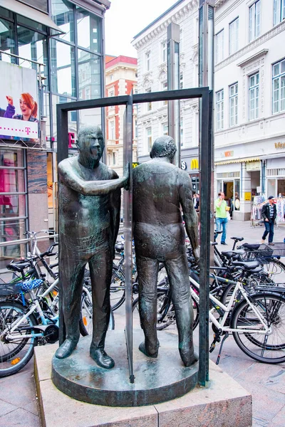 Instalación Arte Centro Lubeck Tomado Lubeck Alemania Julio 2016 — Foto de Stock