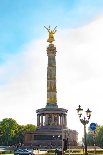 Colonna Della Vittoria Costruita Nel 1873 Celebrare Vittoria Della Prussia — Foto Stock