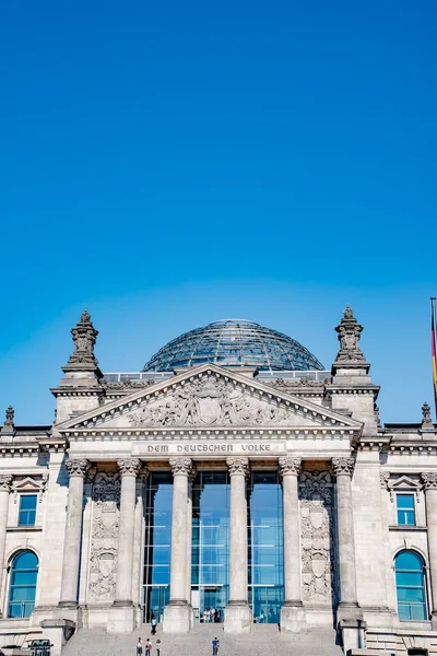 Reichstag Est Bâtiment Historique Berlin Qui Abrite Bundestag Chambre Basse — Photo