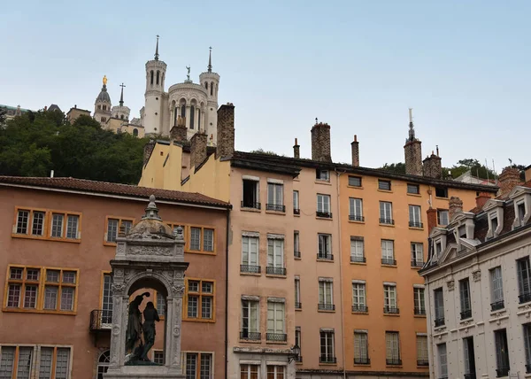 Lyon Francia Agosto 2019 Lugar Saint Jean Clasificado Como Patrimonio — Foto de Stock