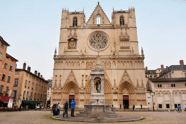 Cathedral Saint Jean Baptiste Lyon France — Stock Photo, Image