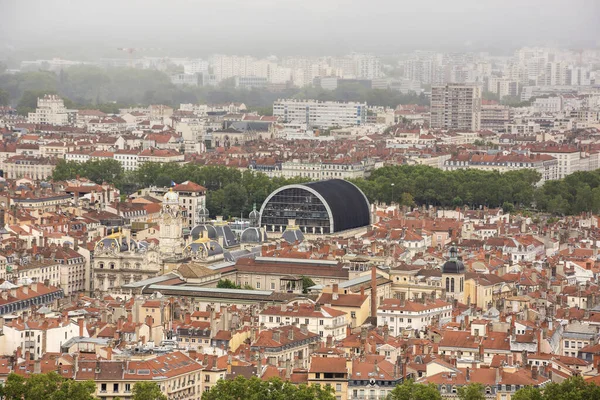 Lyon Francia Agosto 2019 Vista Ciudad Lyon Desde Esplanade Fourviere —  Fotos de Stock