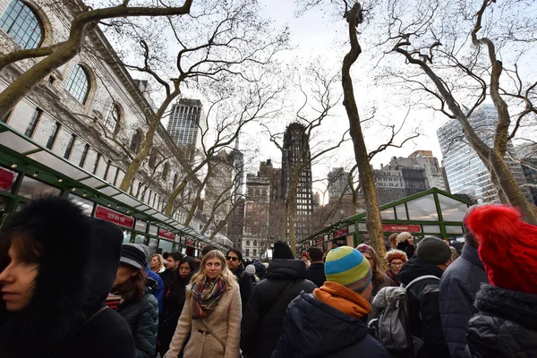 Manhattan New York City Amerikai Egyesült Államok December 2019 Tömeg — Stock Fotó