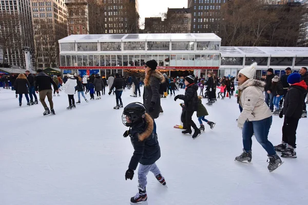 Manhattan New York City Vereinigte Staaten Dezember 2019 Menschenmenge Auf — Stockfoto