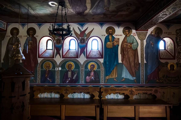 Interno Della Vecchia Chiesa Ortodossa — Foto Stock