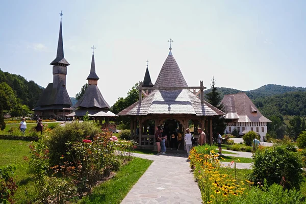 Breb Maramures Roemenië Augustus 2020 Beroemd Barsana Klooster Maramures Roemenië — Stockfoto