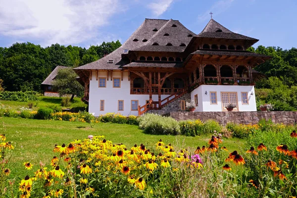 Breb Maramures Romania August 2020 罗马尼亚Maramures县著名的Barsana修道院 — 图库照片