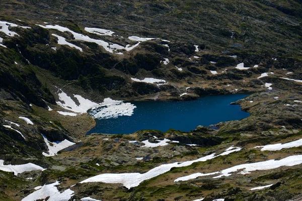 Brevent Berge Atemberaubende Aussicht Mit Dem Schönen Brevent See Haute — Stockfoto