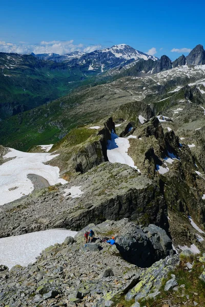 Bergsteigen Brevent Chamonix Haute Savoie Frankreich — Stockfoto