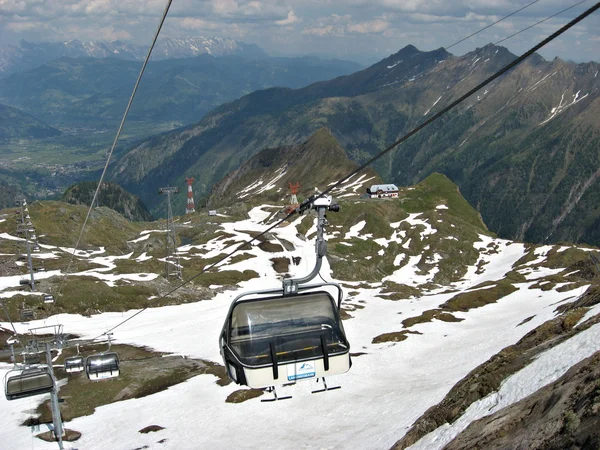 Paisagem de verão na geleira Kitzsteinhorn, Áustria — Fotografia de Stock