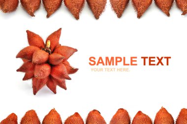 beyaz zemin üzerinde meyve çerçeve