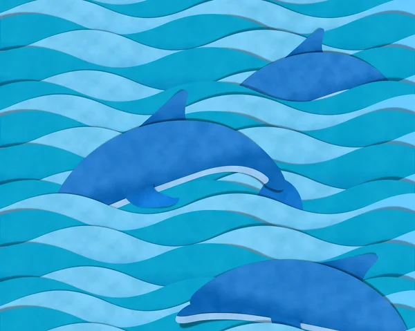 Ugrás a tengeri delfin — Stock Fotó