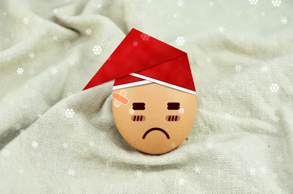 Santa Claus Egg — Stock Photo, Image