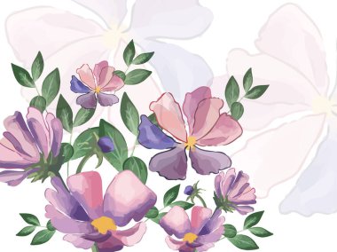 Beyaz üzerinde süsen çiçekleri ve yusufçuk olan vektör klasik botanik sınırı.