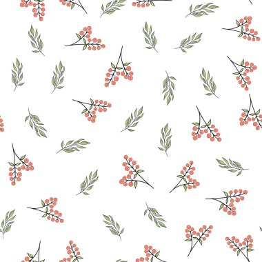 Doğa tarzında kusursuz bir desen. Klasik desenli küçük çiçekler. Geriye elementler bırakır. Duvar kağıdı, ambalaj kağıdı, tekstil için kullanılır.