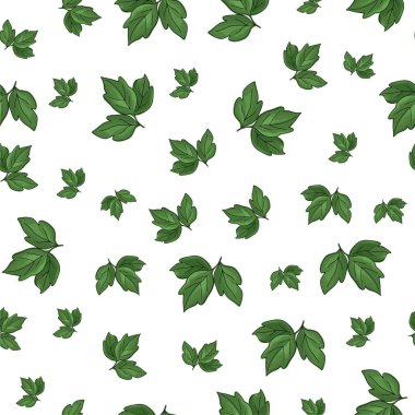 Doğa yeşilinde kusursuz bir altyapı. Vektör illüstrasyon geometrik süsü. Duvar kağıdı, paket kağıdı, tekstil için kullan