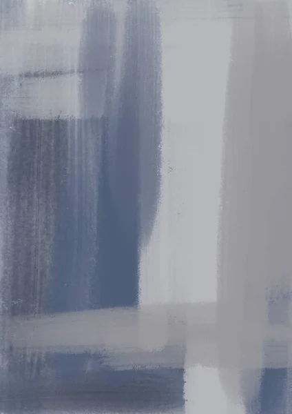 アブストラクトオイルの質感の背景 キャンバスに描く 現代美術 色味だ ペイントスポット 絵を描く 灰色と青の絵筆 — ストック写真