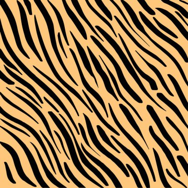 Hayvan izlerinin vektör çizimleri. Düz renkte kaplan ve leopar koleksiyonu.