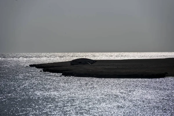 Τοπίο Λιμάνι Στην Έρημο Στις Όχθες Της Ερυθράς Θάλασσας — Φωτογραφία Αρχείου