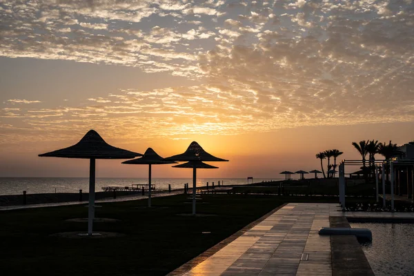 Sunrise Beach Coastline December Egypt — Stock Photo, Image