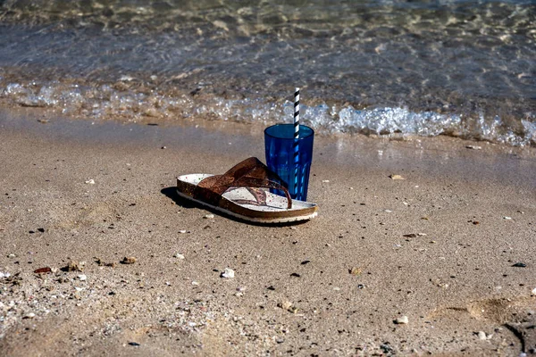 Sommersachen Sand Strand Sommer — Stockfoto