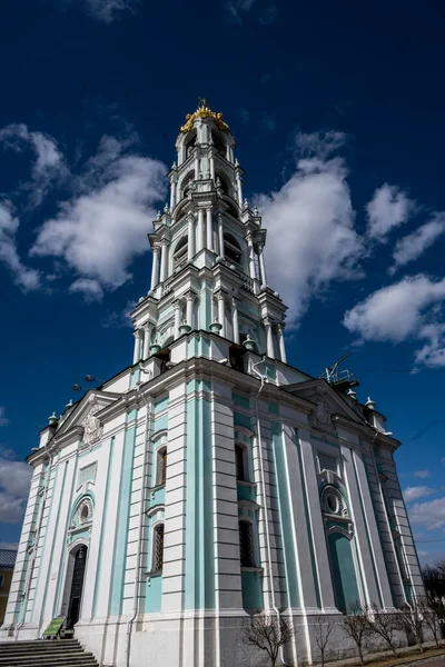 Golden Towers Ancient Architectural Solutions Trinity Sergievskaya Lavra Sergiev Posad —  Fotos de Stock