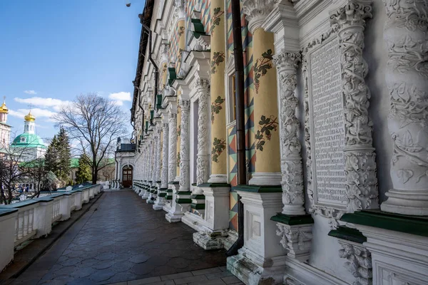 Golden Towers Ancient Architectural Solutions Trinity Sergievskaya Lavra Sergiev Posad — Stock Photo, Image