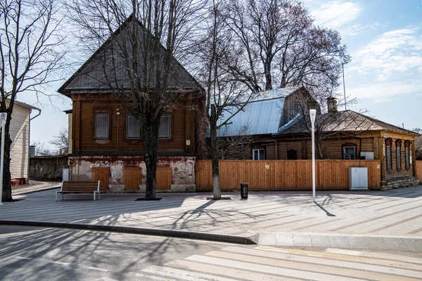 Uma Fortaleza Pedra Velha Kremlin Centro Cidade Zaraysk — Fotografia de Stock