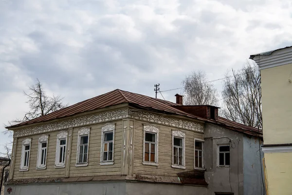 Vieux Bâtiments Ville Dans Centre Zaraysk — Photo