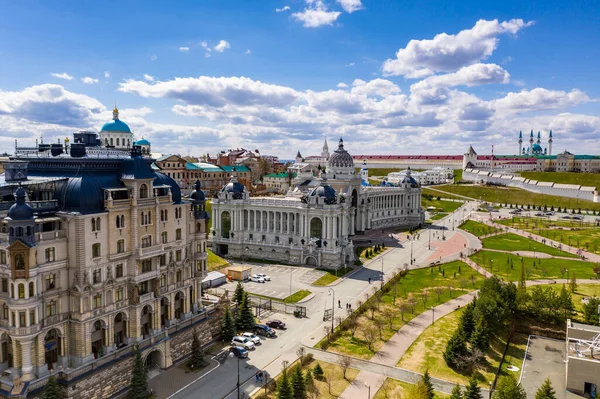 Una Vista Panoramica Dei Bellissimi Edifici Architettonici Delle Soluzioni Del — Foto Stock