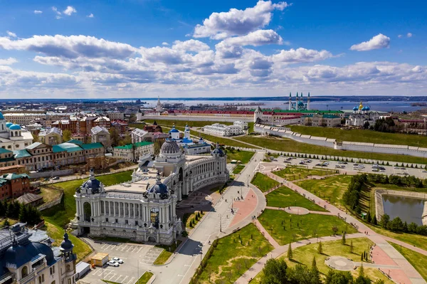Una Vista Panorámica Una Gran Fortaleza Antigua Del Kremlin Día —  Fotos de Stock