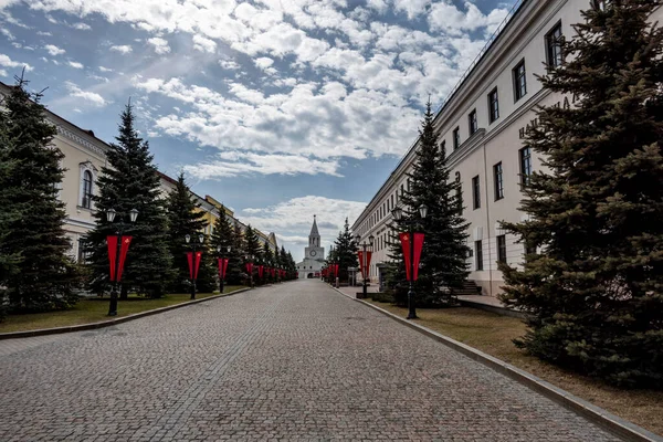 Красивые Архитектурные Пейзажи Старой Части Казани Кремле — стоковое фото