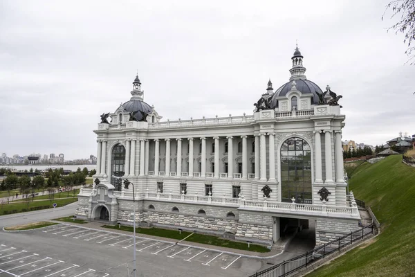 Kilátás Történelmi Része Öreg Kazan Tavasszal — Stock Fotó