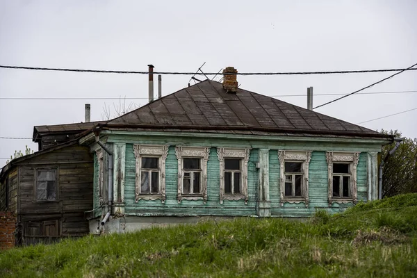 Panoramatický Výhled Kremelské Kostely Staré Domy Suzdalu — Stock fotografie