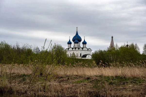 Paisaje Urbano Del Casco Antiguo Suzdal Con Iglesias Templos Después — Foto de Stock